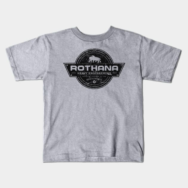 Rothana Heavy Engineering Kids T-Shirt by MindsparkCreative